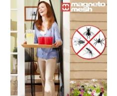 Hasëndad Cortina Magnética Anti Insectos, Tejido de Rejilla, Negro, 120 x 90 cm