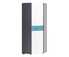 Smart cama esquina Armario Futuro con 1 puerta Selección de Colores