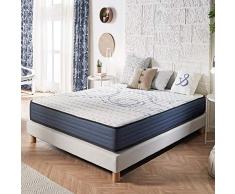 Naturalex | Perfectsleep | Colchón 140x190 Cm | BlueLátex Soporte Equilibrado Adaptable | Ventilación Ideal Tecnología AirFesh | 7 Zonas de Confort Muscular | Hipoalergénico Certificado OekoTex