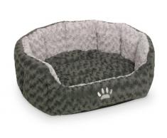 Nobby - Cama Ovalada para Perros o Gatos, Color Gris Oscuro/Gris Claro