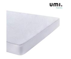UMI. Essentials - Protector de colchón de Rizo algodón Impermeable y Transpirable - 70 x 140 cm