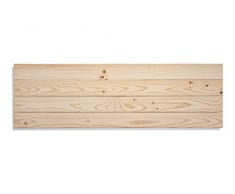 SUENOSZZZ-ESPECIALISTAS DEL DESCANSO Cabecero de Cama de Madera TREVINCA Color Crudo para Pared. Cabecero de Tablas Horizontales. Estilo Vintage, para Camas de 90 y 105