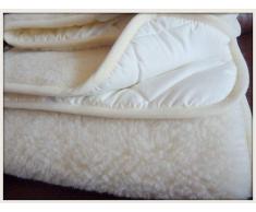 Colchón Reversible de Lujo y cálido y Reversible 100% Lana Merino Manta, Hoja tamaño Cuna: 60 x 120 cm