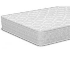 NATURALIA - Colchón Cuna Baby Memory visco, Talla 117x57cm, Color Blanco/Gris