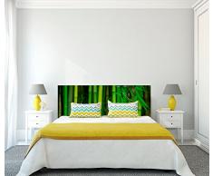 Cabecero Cama PVC Impresión Digital Bambú Multicolor 200 x 60 cm | Disponible en Varias Medidas | Cabecero Ligero, Elegante, Resistente y Económico