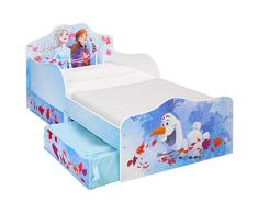 Disney Frozen Infantil con Espacio de Almacenamiento, Tela, Cama para niño