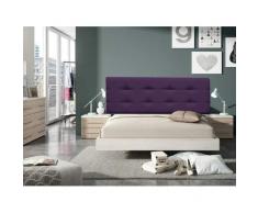 Decorquality Cabecero Cama tapizado Polipiel Mod. Texas Big 90 135 150 165 180 2000 (Morado, 135 * 70)