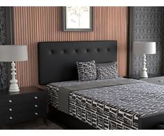 LA WEB DEL COLCHON - Cabecero tapizado Macedonia para Cama de 80 (90 x 70 cms) Blanco | Cama Juvenil | Cama Matrimonio | Cabezal Cama |