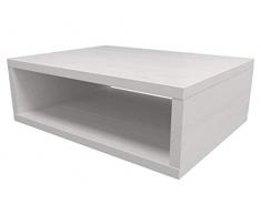 LA WEB DEL COLCHON - Mesita Vintage Alepo 35 (cms.) x 34,5 x 15 (cms.) Blanco nórdico |Mesilla de Noche | Mesilla de Madera | Estilo nórdico | Mueble Madera