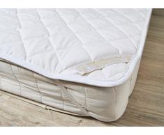 Blanco AMW CUNA colchón 70 X 140 CM Reversible o cama de matrimonio pies calientes y Reversible 100% lana Merino para cama tamaño de la hoja: 70 x 140 cm