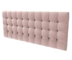 LA WEB DEL COLCHON - Cabecero tapizado Manhattan para Cama de 150 (160 x 70 cms) Rosa Palo Textil Suave | Cama Juvenil | Cama Matrimonio | Cabezal Cama |