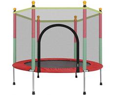 GZD Cama elástica con recinto de la Seguridad Neto, 4,5-pie Ronda de Rebote Puente para Interior/Exterior, Marco de la Cremallera Heavy Duty Built-In, Cama elástica niños para el Gran Regalo