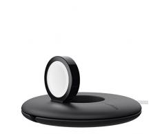 Belkin - Soporte de viaje y de carga (para Apple Watch Series 4, 3, 2, 1 de 38/42 mm con modo de mesa de noche, cable de carga no incluido) negro