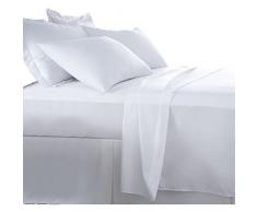 Burrito Blanco Juego de Sábanas Blanco de Hostelería para Cama Individual de 120 cm x 190/200 cm (Disponible en Más Medidas)