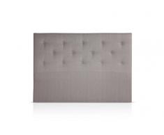 MAXCOLCHON Cabecero Amsterdam cama de 150 (160x120) cm Chenilla Gris Humo