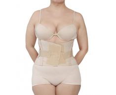 Pecho espalda corsetto ortopédico elástico banda lumbar somier 6 small (40-42) NOISETTE
