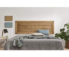 HOGAR24 ES Cloe 95 - Cabecero Madera Maciza Natural Acabado Encerado. Medidas: 105 x 60 x 2 cm.