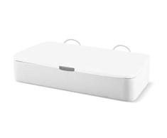 Naturconfort Canapé Abatible Tapizado Apertural Lateral Tapa 3D Blanca Low Cost Blanco 105x190cm Envio y Montaje Gratis