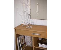 TOP KIT | Mueble Zapatero Tiber 1ab | Zapatero con Espejo | Zapatero Recibidor de 1 Puerta abatible |Roble