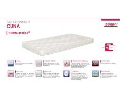 NATURALIA - Colchon Cuna thermofress, Talla 115x55cm, Color Blanco
