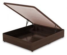 Canape abatible FLEX con patas y accionamiento de ruedas (90x200, Wengue)