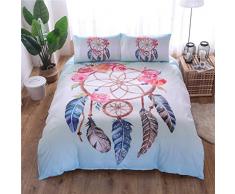 HNHDDZ Juego de cama 3 piezas funda nórdica y 2 fundas de almohada Double 200x200 cm Flower