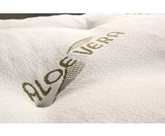 EvergreenWeb – Futón colchón matrimonio, acolchado tela ALOE VERA, ergonómico y Avvolgente, excelente como cama Salvaspazio, o como práctico Topper colchón. Apto a todos los usi- Pil
