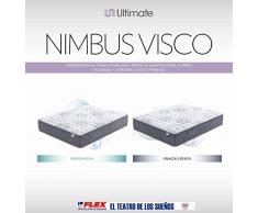 FLEX Colchón muelles ensacados Nimbus Visco Firmeza Media, 150 x 190 cm