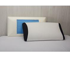 Pikolin Home Almohada gel refrescante. Almohada 75 viscoelástica muy transpirable, 35x75 cm