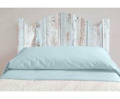 Cabecero Cama PVC Impresión Digital Imitacion Madera Marron 150 x 60 cm | Disponible en Varias Medidas | Cabecero Ligero, Elegante, Resistente y Económico