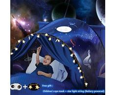 Tienda De Campaña para Cama Infantil Carpa De Ensueño, Carpa para Cama，Carpa Cojin Molon，Carpa para Niños，Carpa para Niños Plegable Mágica De Invierno Navidad Y Regalos De Cumpleaños (Espacio)