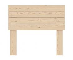 LA WEB DEL COLCHON - Cabecero de Madera Rústico Vintage para Cama de 90 (100 x 90 cms.) Crudo sin Pintar | Cabeceros Madera | Dormitorio Matrimonio | Cabezal Cama |Estilo nórdico