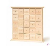 Artemio - Cómoda de madera, 25 cajones, color beige