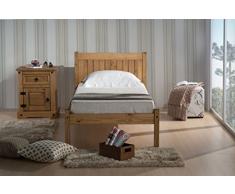 Birlea Rio 3 Ft - Cama de madera, madera de pino encerada)