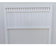 PEJECAR cabecero Modelo Bora para Cama de 180 Fabricado en Madera Maciza de Pino insigni Acabado en Blanco