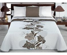 Cañete - Colcha capa ISIS cama 135 - color Marron (Cama 135, Marrón)