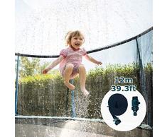 Aspersor de Trampolín Parques Acuáticos Trampolín Sistema Riego Cama Elástica con Rociador Sistema de Vapor de Patio Sistema de Riego Verano Juego de Agua para Piscina Jardín Césped 12 m/39.4ft