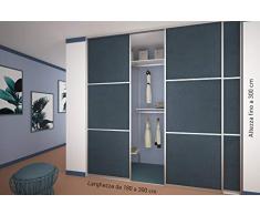 Puertas correderas n.º 3 para cabina armario a medida. Puerta corredera. Armario de pared.