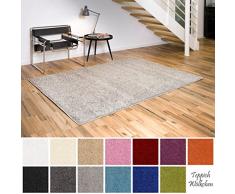 Teppich Wölkchen Alfombra Lanuda | Alfombras Suaves para Sala de Estar Dormitorio Cocina Corredor o Jardín de Infantes | Monocromo, Adecuado para Personas Alérgicas | Gris - 60 x 90 cm
