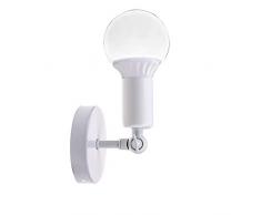 Aplique de pared moderno, lámpara de lectura E27 de pared (blanco), para restaurante interior