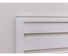 Muebles pejecar cabecero Modelo daimiel para Cama de 135 Fabricado en Madera de Pino insigni Maciza Lacado en Blanco