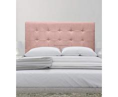 cabeceros de Camas Oslo cabeceros tapizados de Madera cabecero Acolchado cabecero Polipiel Blanco cabeceros para Dormitorio cabecero de Cama (Rosa, 135 * 70)