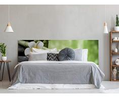 Cabecero Cama PVC Flor y Bambú | Varias Medidas 200x60cm | Fácil colocación | Decoracion Habitación | Motivos paisajisticos | Naturaleza | Urbes | Multicolor | Diseño Profesional