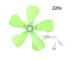 Huiingwen AC 110 V 220 V 5 hojas 12,5 pulgadas Silent Household Schlafsaal cama eléctrica Hängelüfter con interruptor Deckenventilator Energiesparender ventilador
