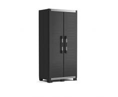 Keter Garage Armario Alto XL con 3 baldas, Negro