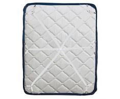 Auivguiv Sujetadores de Sábana,6 Lados Ajustable Elástico, Ajuste para Todos los Colchones Redondos y Cuadrados del Tamaño,Toweter (3 Vías Blanco)