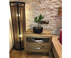 opium outlet - Mesita/Armario de Noche/cómoda de Estilo Colonial, de Madera de Teca, de Indonesia