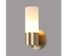 Willlly Iluminación de Pared Minimalista Moderna luz de la habitación Cabecero Latón Simple Fondo de Pasillo Pared 12Cm * 25 5Cm Iluminación de la Pared del hogar (Color : Colour, Size : Size)