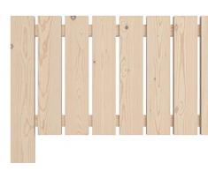 LA WEB DEL COLCHON - Cabecero de Madera Rústico Córcega para Cama de 135 (145 x 100 cms) Crudo sin Pintar