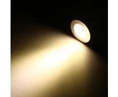 3 W Lámpara de cama, 85 - 265 V flexible ajustable cuello de cisne lámpara de lectura con botón para dormitorio oficina estudio aluminio Blanc 3000-3205k